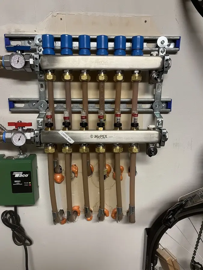 Plumber performing Gas Line Installation at a residential property in Limerick